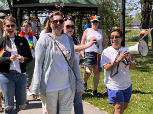 FACSFLA staff walking in Napanee Pride March